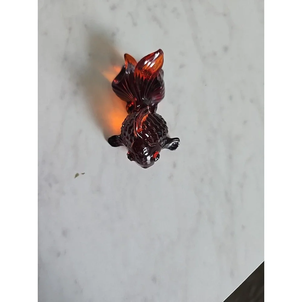 Resin Goldfish Orange Translucent  Decoration Gift. ‎ 587